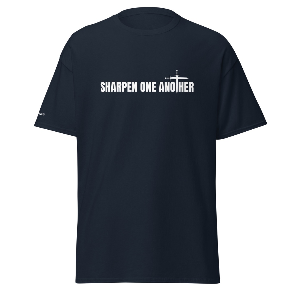 Sharpen One Another StewardpreneurSHIP T-Shirt (Navy, Maroon, Gray)